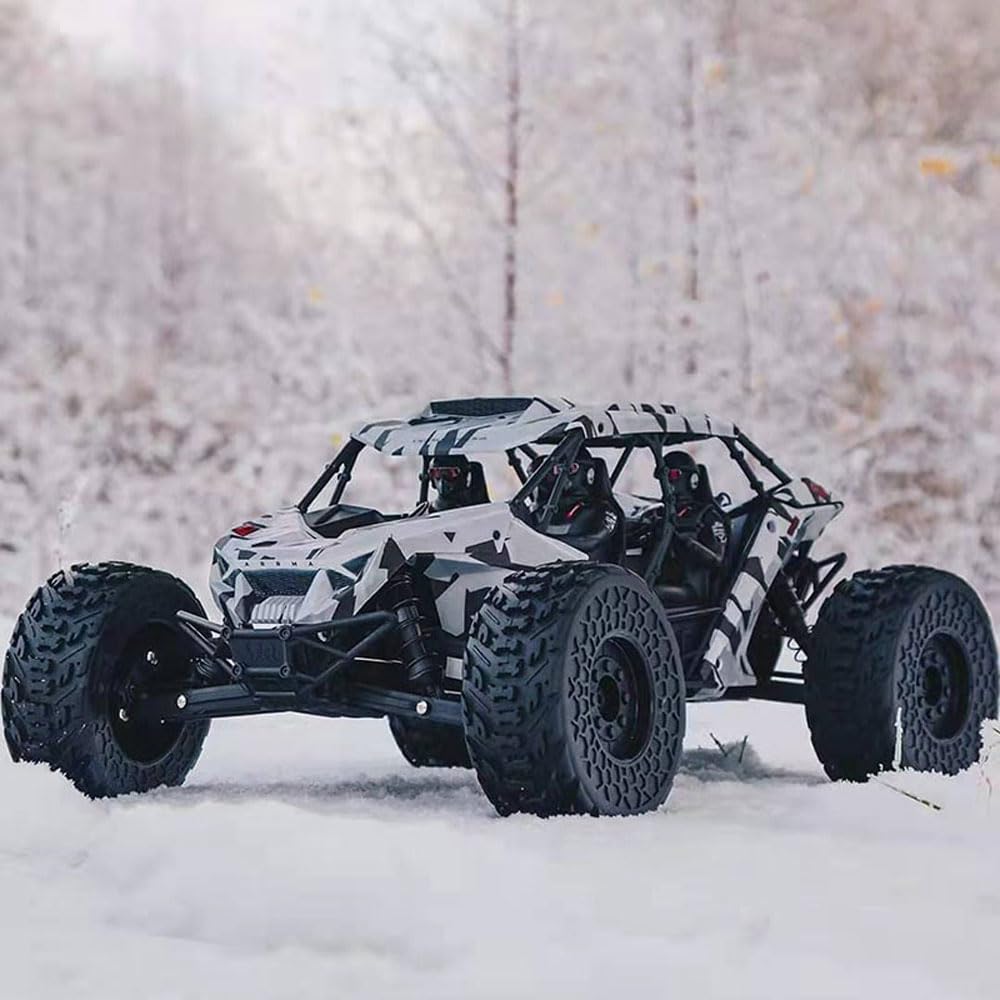 QIYHBVR 1:7 Large 3S Brushless High Speed RC Cars For Adults, 4X4 RTR Fast RC Trucks W/Adjustable Hydraulic Shock Absorber System, 96+ KM/H, All Terrain Remote Control Car