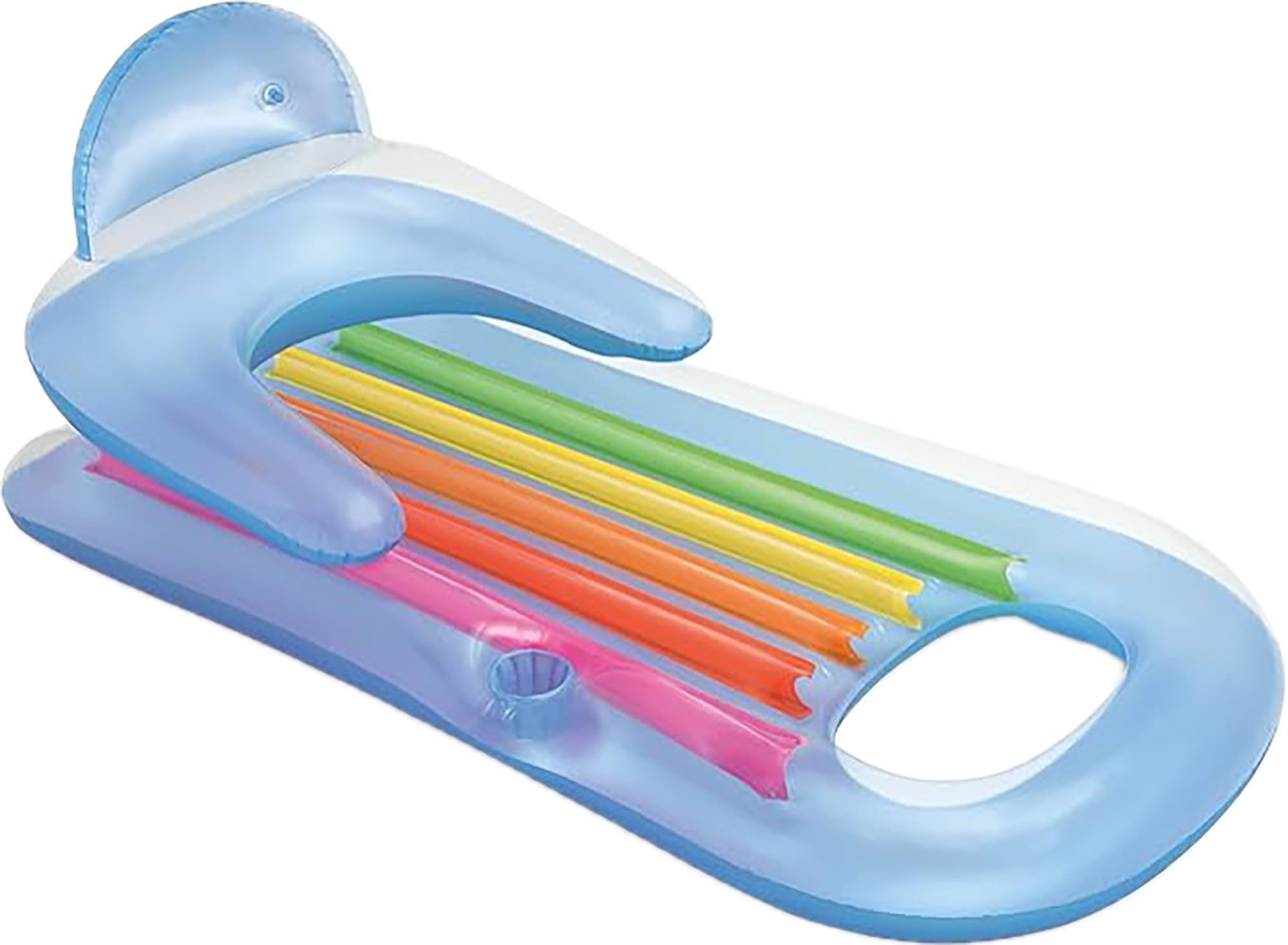 Intex King Kool - Juego de regalo inflable azul y plateado nacarado, paquete de 2, 63 x 33.5 pulgadas