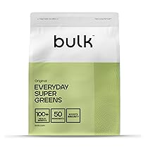Bulk Everyday Super Greens Polvere | Originale | 60 Porzioni | Con 50 Vitamine, Minerali & Superfood | Ricco di Vitamina C, D & B12 | Supporta Immunità & Benessere