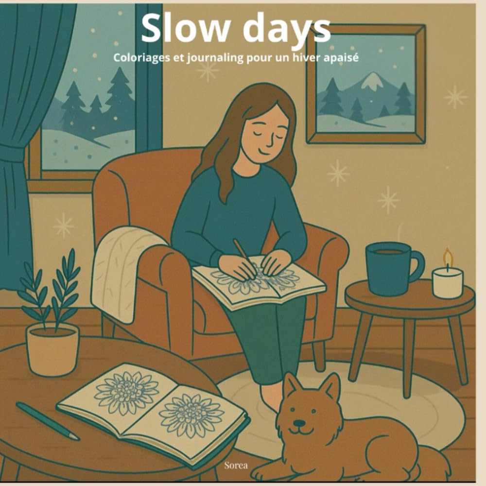 Slow days: Coloriages et journaling pour un hiver apaisé