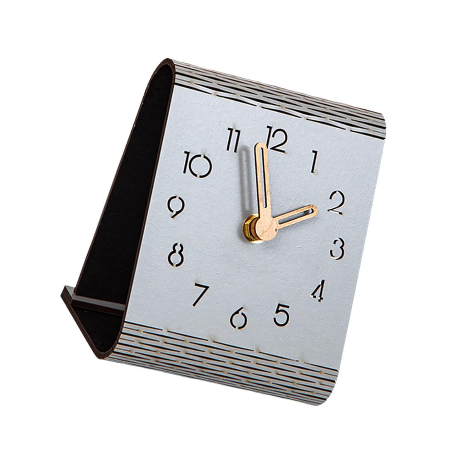 Kalttoy Grey Decorative Tabletop Clocks Silents None Ticking Analog Clock Small Bedside Clock Decorative Desk Clocks For Home Decors Ecorative Analog For Living Room Bedroom Decors
