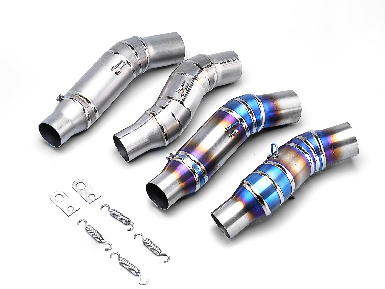 rura wydechowa Slip On Fit Dla Ninja Z1000 Z1000SX Tłumik Wydechowy Motocykla Połączenie Środkowa Rura 51mm Moto Ze Stali Nierdzewnej(B)