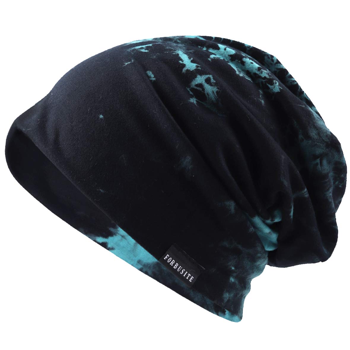 Vecry Men's Ink-Blue Slouch Hollow Beanie Thin Summer Cap Skullcap (Ink-Blue)