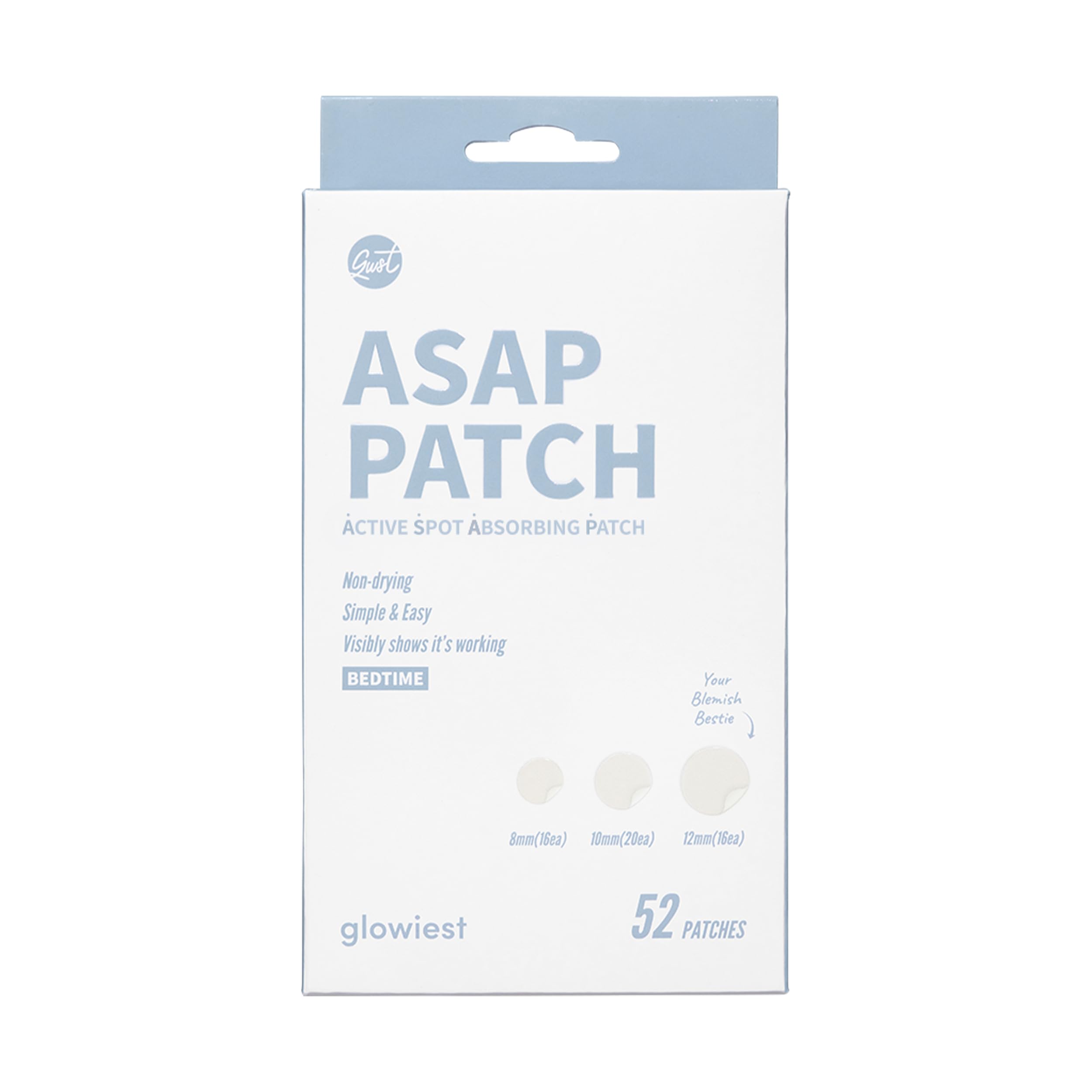 ASAP Patch Bedtime (52 Patches): Invisible Spot Treatment l Dressing Dots - Premium Hydrocolloid & Niacinamide | Vegan - for All Skin Types