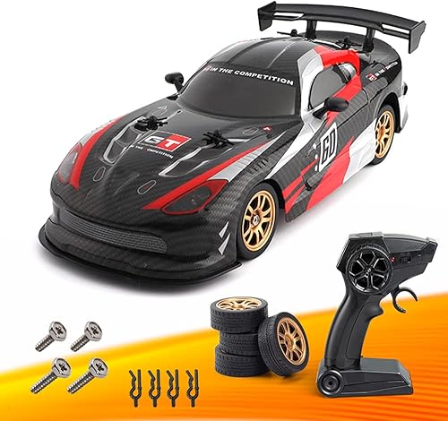 Auto de deriva RC de alta velocidad con control remoto, autos de carreras RC rápidos para adultos y niños 116 4WD 20KMH camión 2.4G Offroad RTR