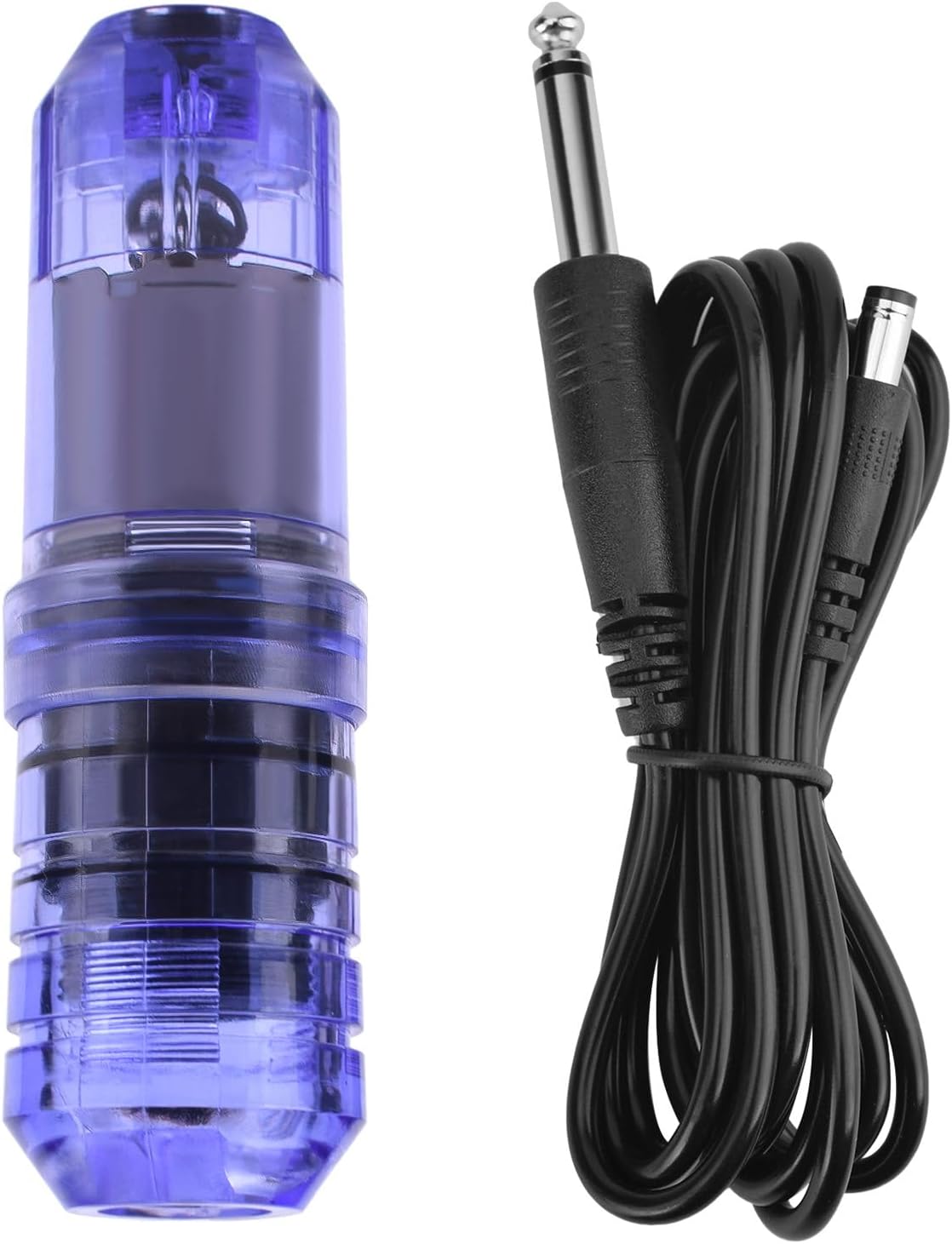 32mm ロータリータトゥーマシン ショートペン DC インターフェイス付き プロフェッショナル カートリッジ対応 タトゥーガン シェーダー & ライナー タトゥーアーティスト・初心者向け (ブルーパープル)