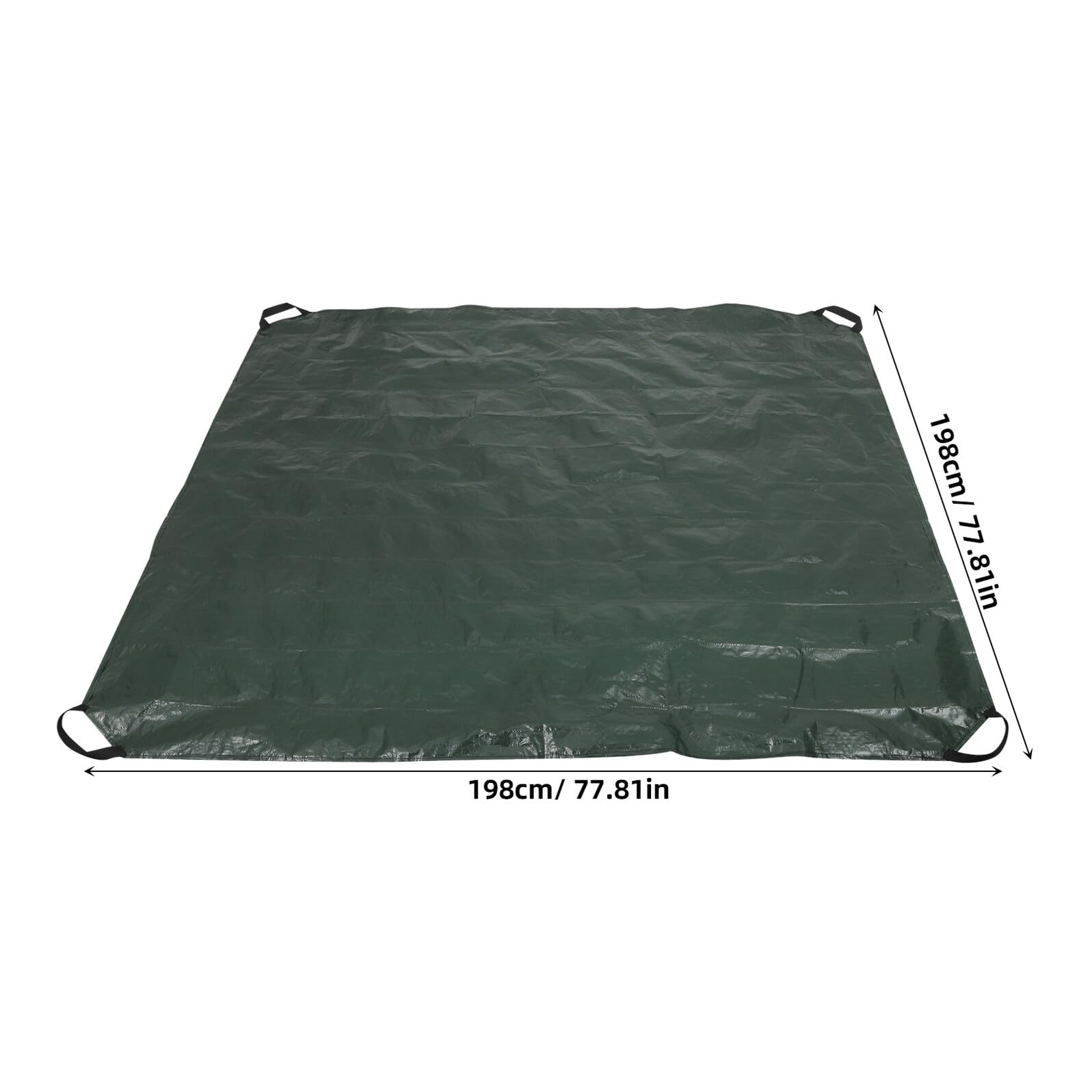 SEWACC Paquet à Feuilles de Jardin Réutilisable en Pe Résistant avec Poignées, Pliable et Facile à Transporter pour Déchets Verts et Nettoyage de Pelouse