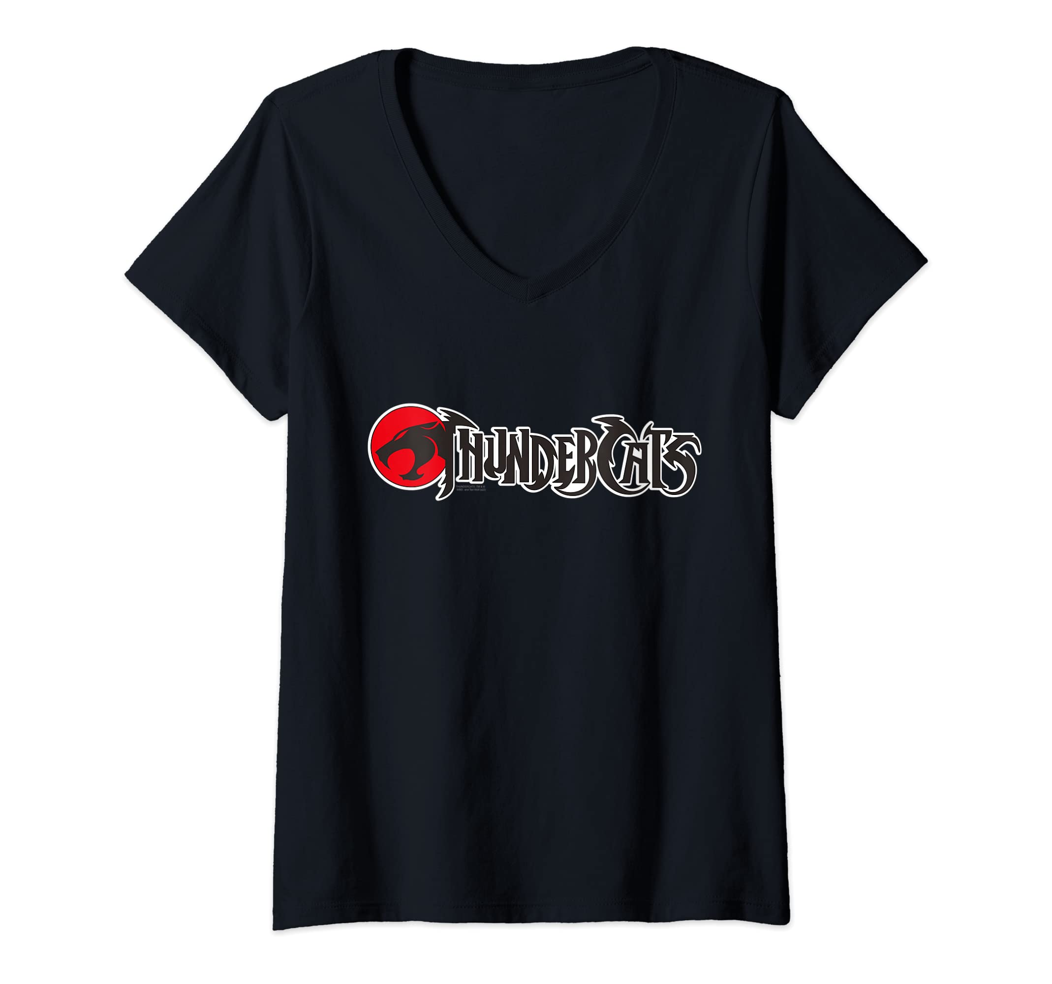 ThundercatsWomens Thundercats Logo V-Neck T-ShirtOEKO-TEX STANDARD 100