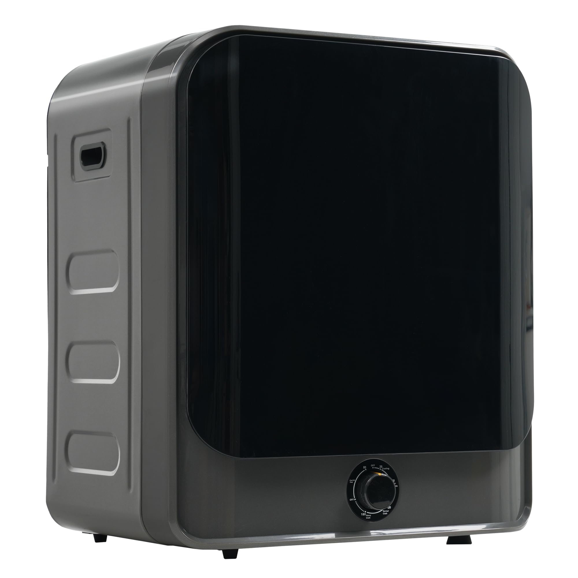 Secadora de Evacuación 4,5 kg con 5 Programas, Carga Frontal Secadora de Ropa 830 W, Montable en la Pared Secadora de Ropa con Tambor Inox, para Piso, Casa, Mobil Home, 60x50x44 cm (Gris)