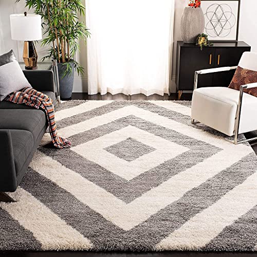 Image of Soft Modern Shag Area Rugs Fluffy Living Room Carpet Comfy Bedroom Home Decorate Floor Kids Playing Mat Size 8x11 Feet Color Multi F1