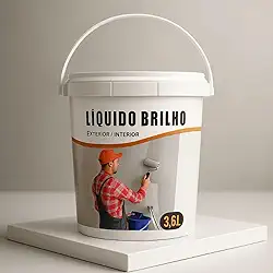 Resina Acrílica Brilho Branco 3,6L para Proteção Realce para Diversas Superfícies e Impermeabilização