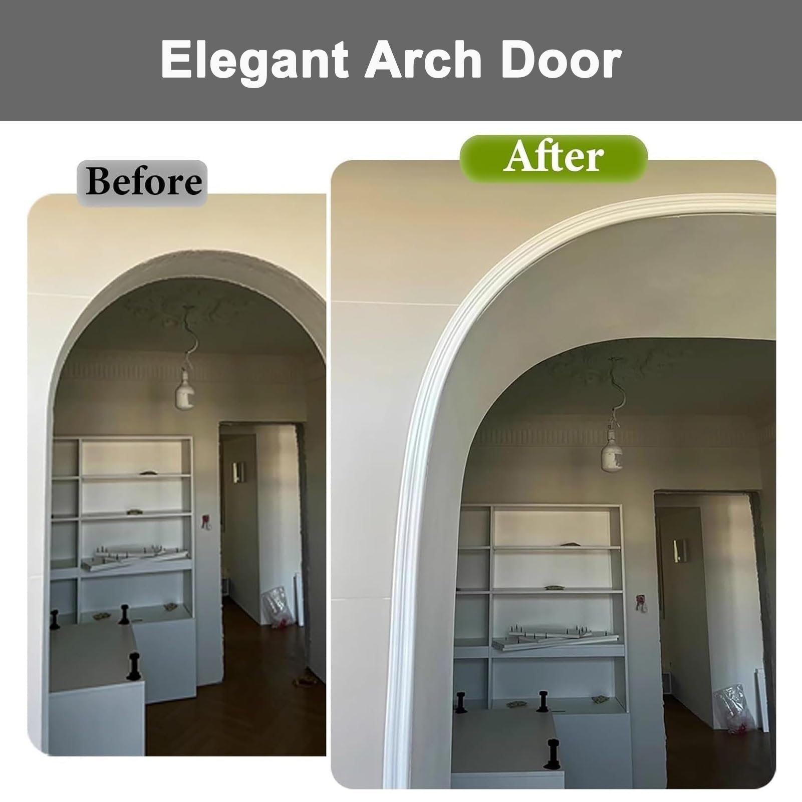 Kit de arco de moldura de pared de PVC