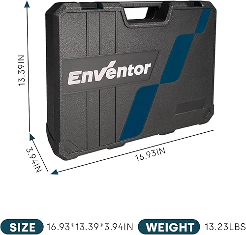 Miniatura 8 de Enventor Juego de herramientas, kit de herramientas para el hogar de 220 piezas con caja de herramientas, llave inglesa y herramientas manuales para