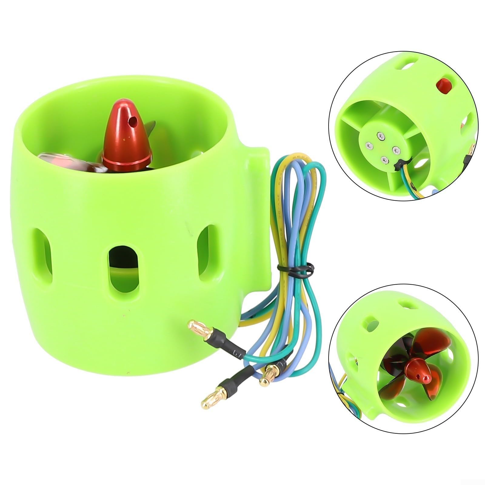 Propulsore subacqueo, 12/24 V 20 A in senso orario/antiorario brushless modello nave elettrico barca da pesca motori motore di ricambio per jet boat RC barca (in senso orario)