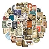 Potion Label Sticker for Teen Adult, 50pcs Cool Waterproof Sticker for Water Bottle, Laptop, Skateboard, Travel Case, Guitar, Phone, Bike (Potion Label)