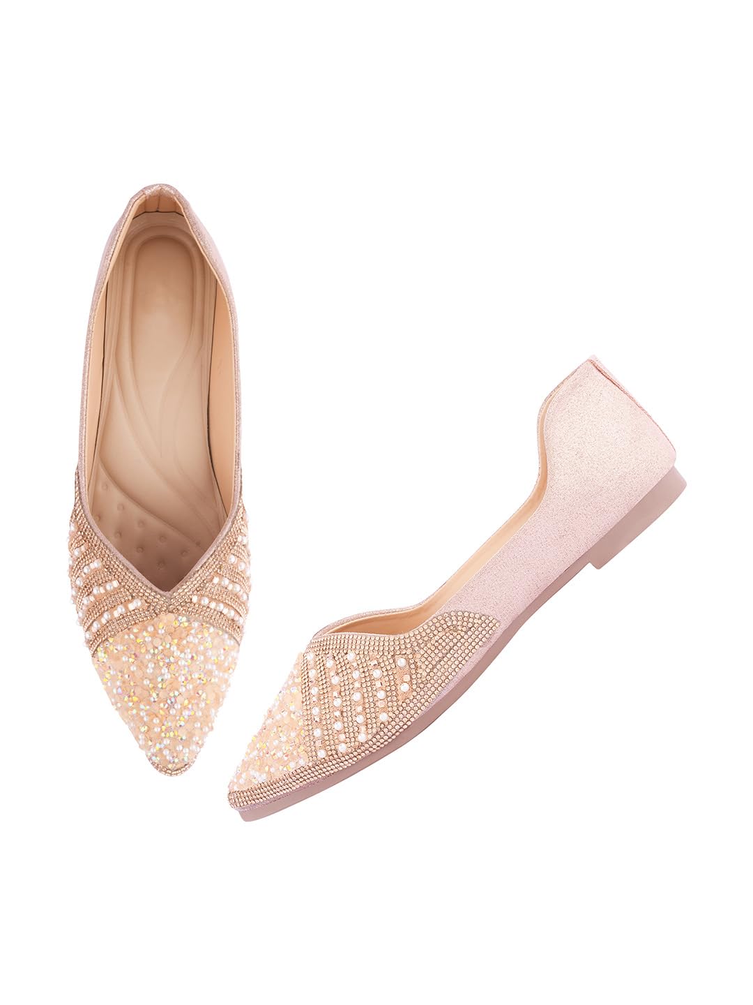 TRYME Alluring Fashion Stylish Casual Comfortable Sole Mojari Voguish Jutti Attractive Design For Womens & Girls (B0D5D74K55) Amazon Price History, Amazon Price Tracker