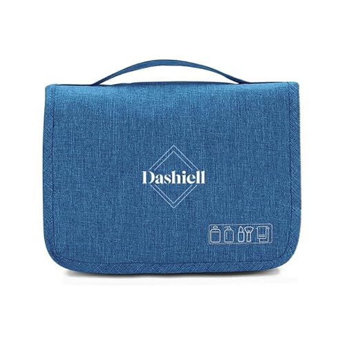Gaosh Borsa da Toilette Personalizzata per Donna e Uomo Capiente Trousse da Viaggio da Appendere Beauty Case Borsa da Toilette Organizzare Oggetti Regalo per Uomo Papà (Blu)