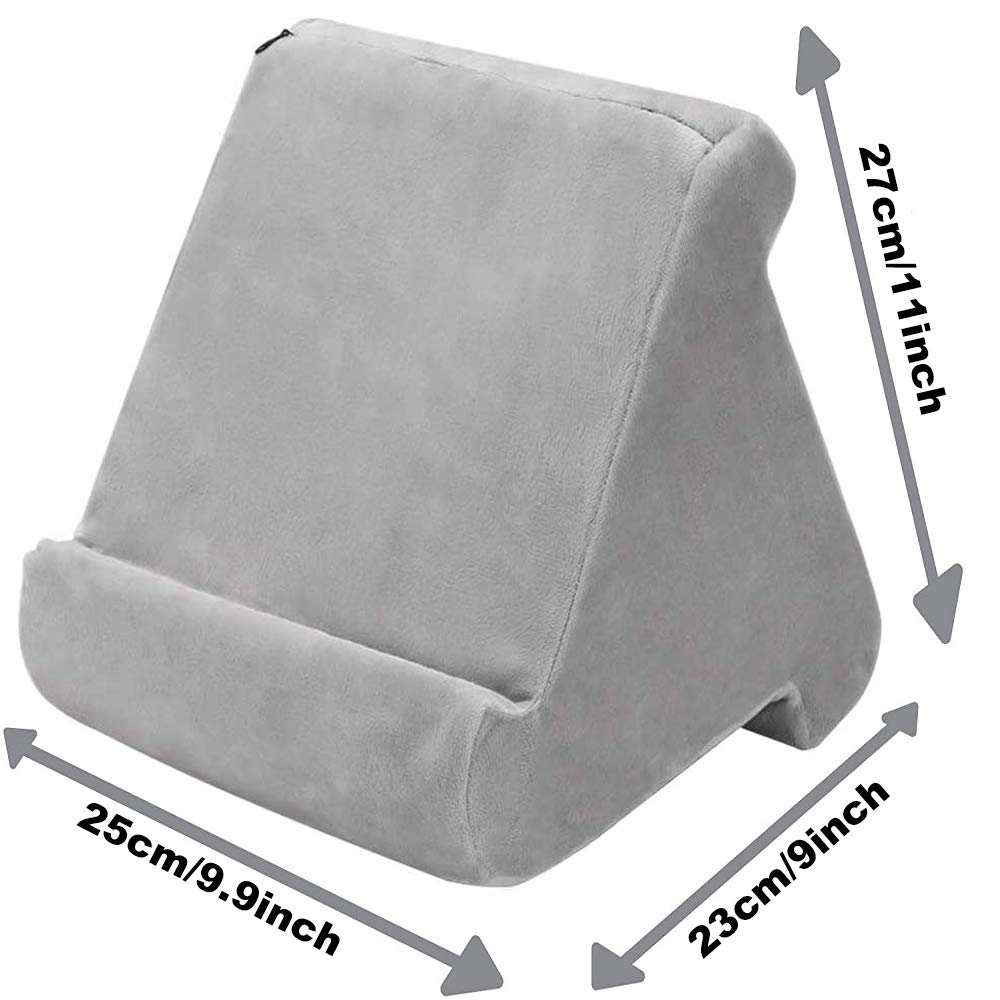 FANIER Cuscino Supporto per Tablet, Multi-Angolo, Universale, Grigio