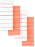 Vista 15 de KitchenAid Albany Toallas de Cocina - Juego de 4, pistacho/blanco, 16"x26