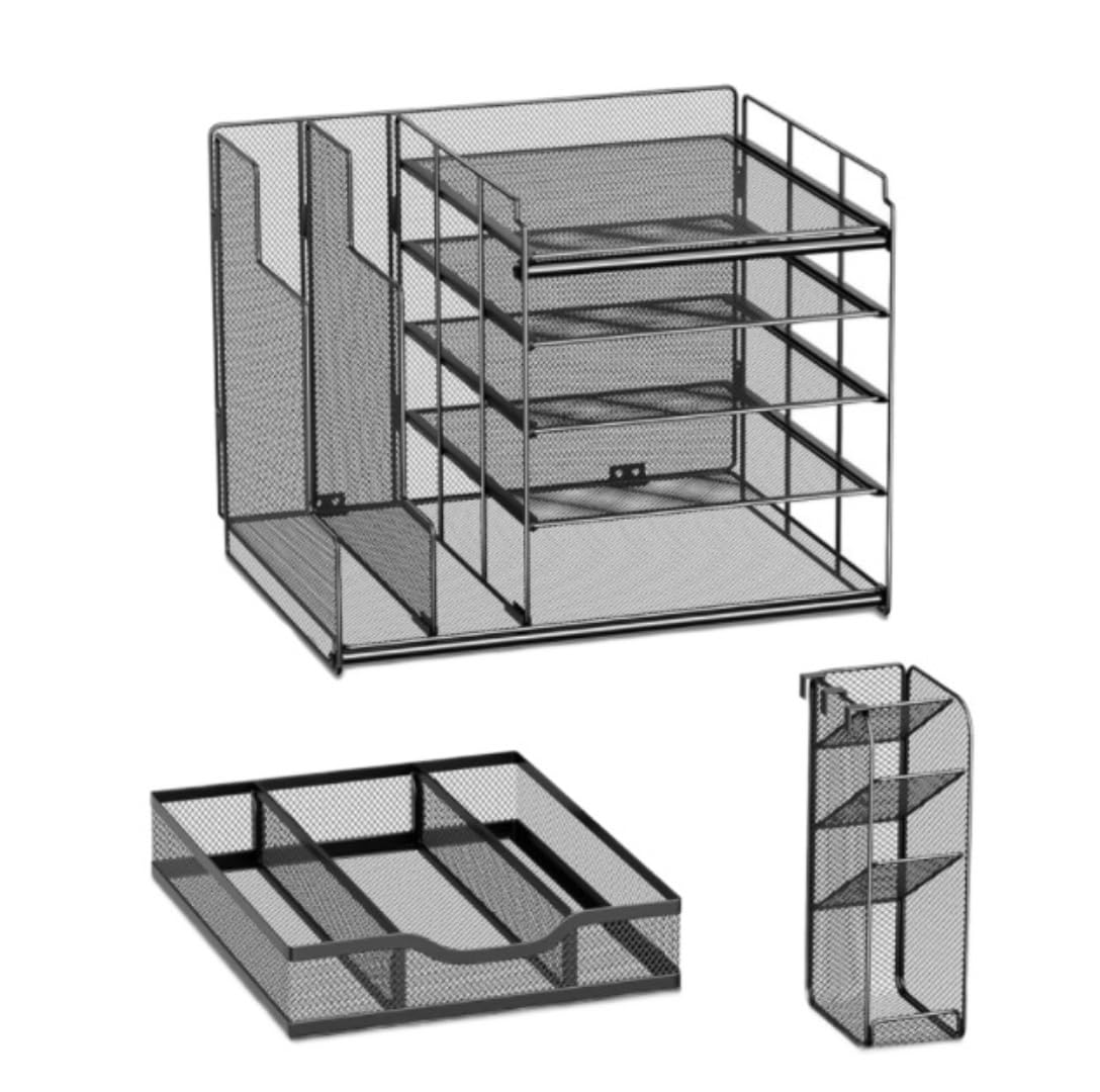 Organizzatore Scrivania Organizer da scrivania e Accessori con cassetti per Forniture per Ufficio Contenitore per Documenti Ufficio
