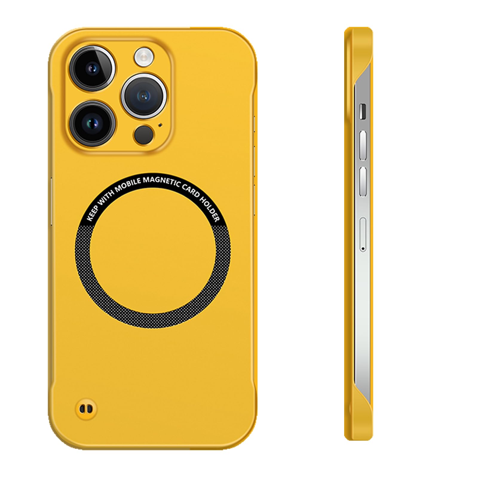 Cover Compatible with Samsung Galaxy S24 Ultra 5G,Compatible with Samsung Galaxy S24 Ultra 5G Car Magnetic PC Slim Fit Phone Case Yellow