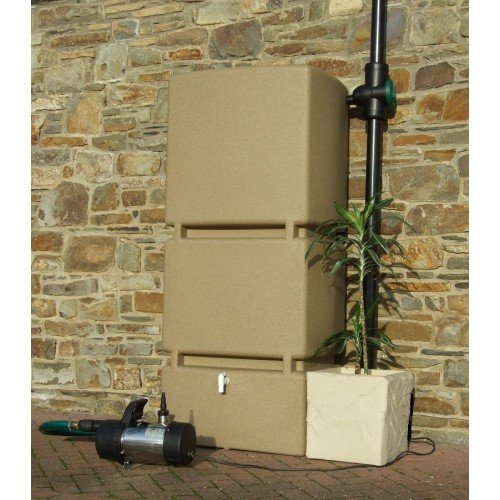 Technik Rain Tank System 800L Sand - Outdoor Garden Irrigation - Rainwater Harvesting