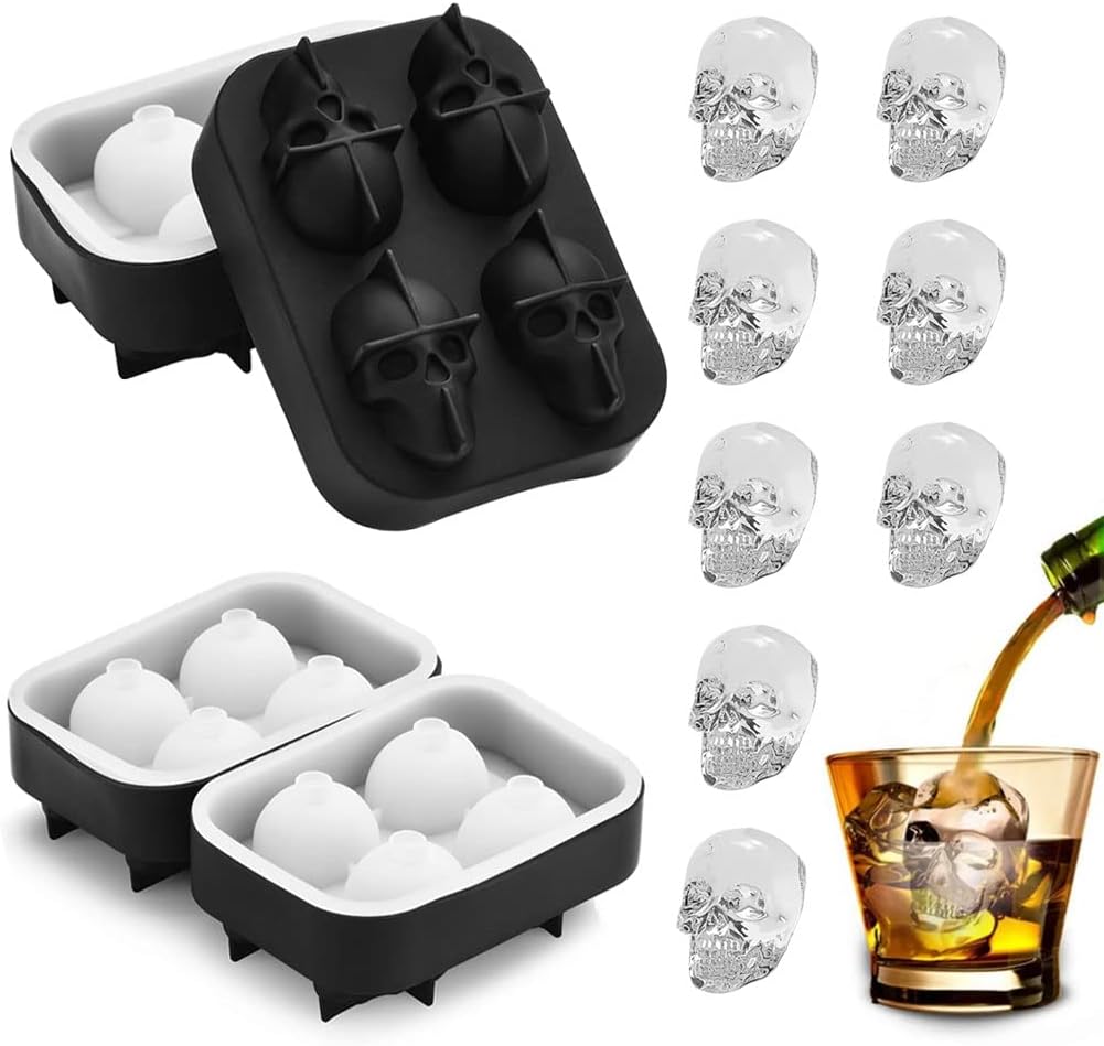 Skull Ice Cube Mold Tray –...