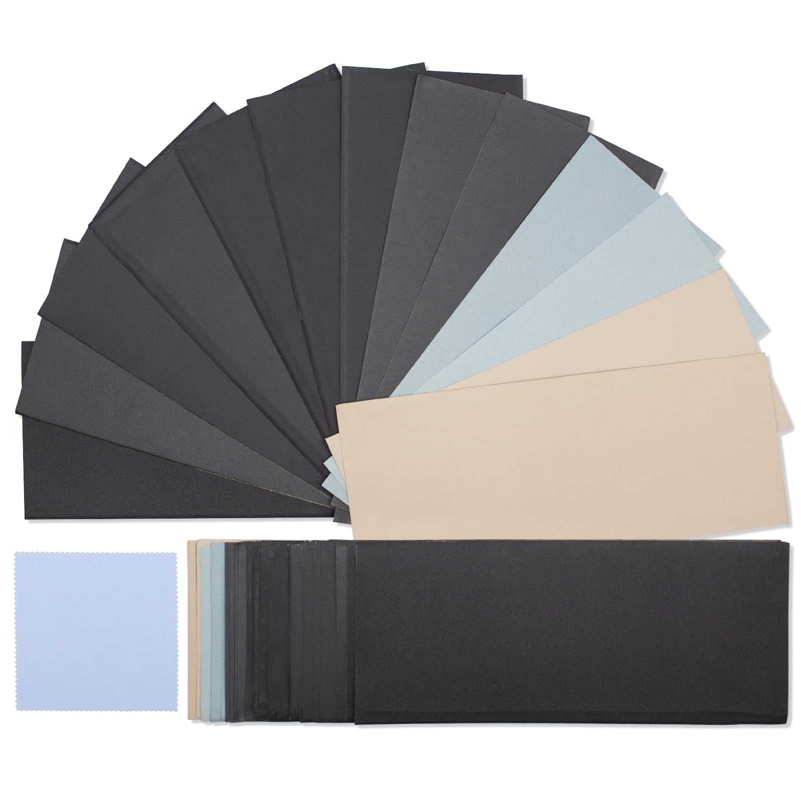 Sandpaper 400 to 3000 5000 7000 10000 20000 Grits
