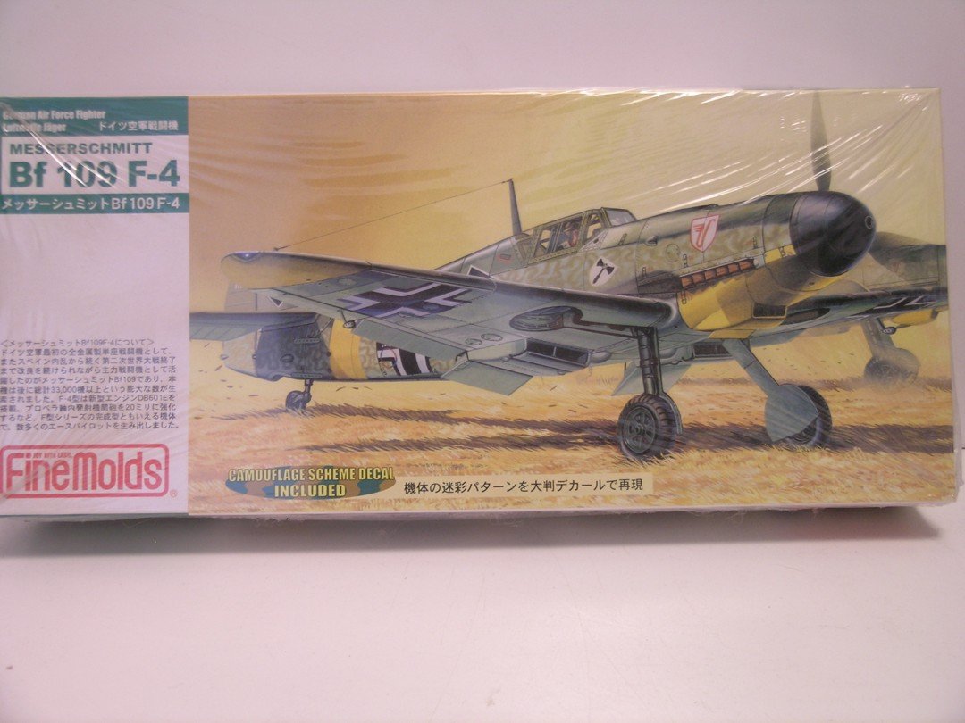 FineMolds Models----1/72 Scale German WW II Messerschmitt Bf 109F-4---Plastic Model Kit
