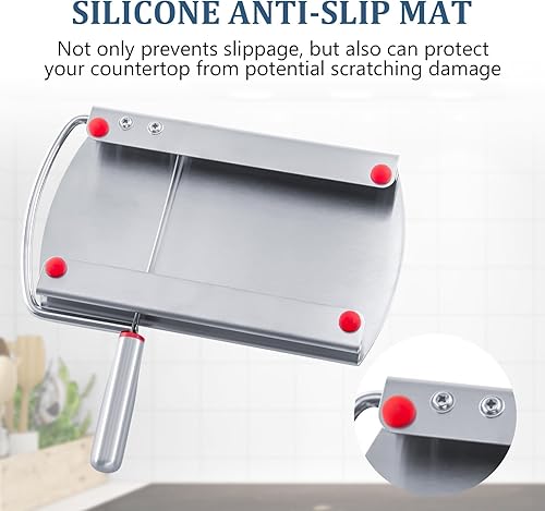 Miniatura 3 de ENLOY Cortador de astillas de queso, tabla de cortar queso de acero inoxidable multiusos con hoja para bloque de queso, tabla de cortar queso con