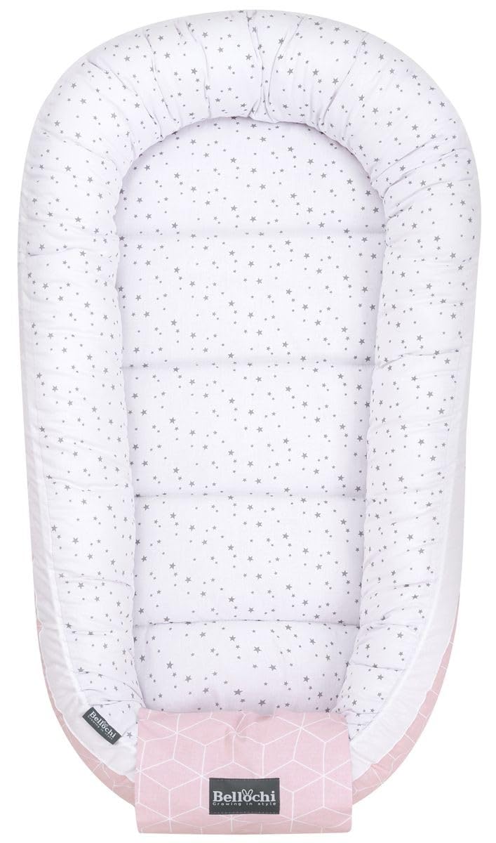 Set Nanna Neonato Bellochi - 5 Pezzi In Cotone | Riduttore Lettino 90x60cm Con Cuscino E Copertina | Aurora - Foto 9