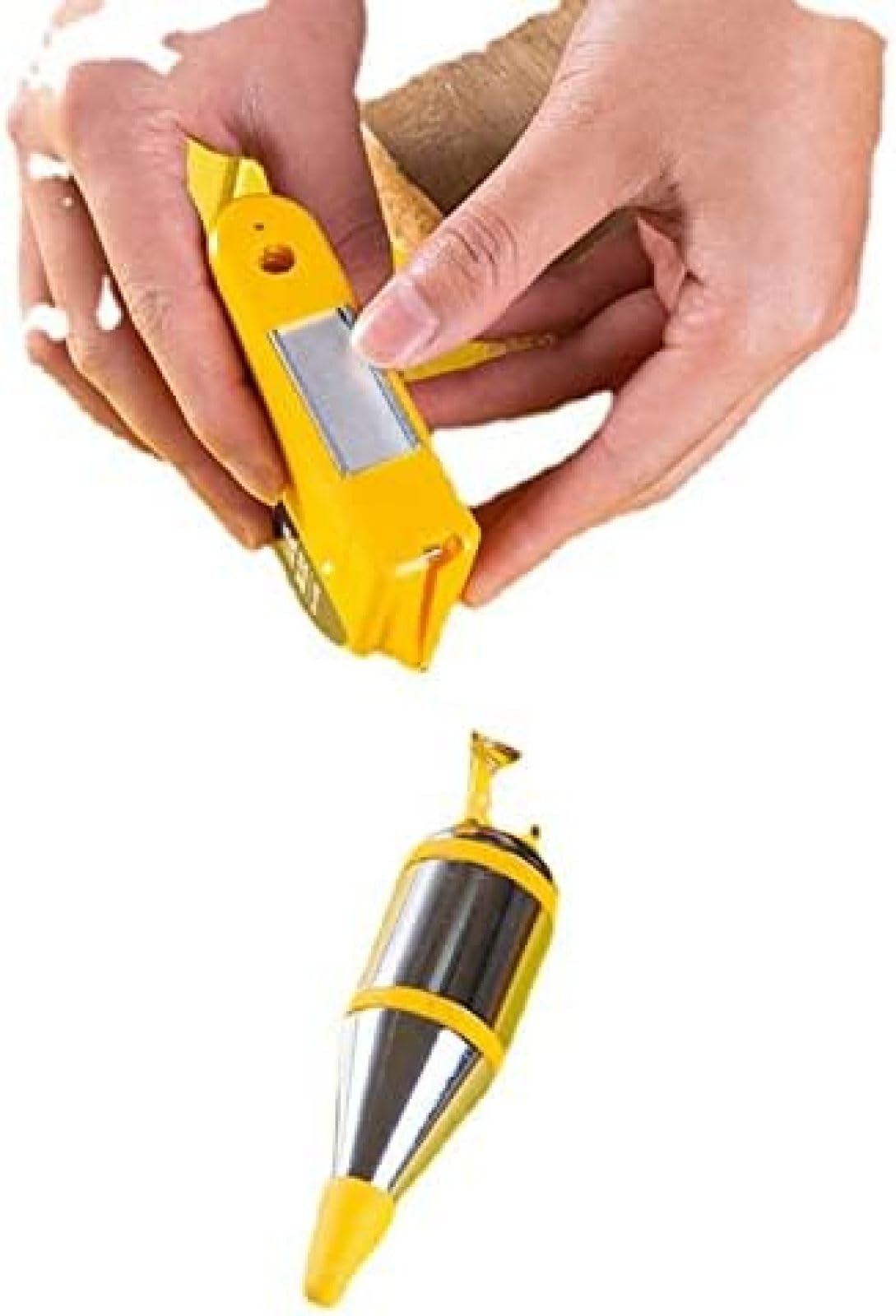 Plumb-Rite magnético de 14 onzas (400 g) con cable de retroceso automático de 6 m, bobina de estabilización rápida, fijador de plomada