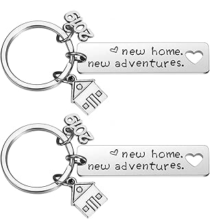 New Home Keychain 2019 Housewarming Gift for New Homeowner House Keyring Moving in Key Chain New Home Owners Jewelry from Real Estate Agent - coolthings.us