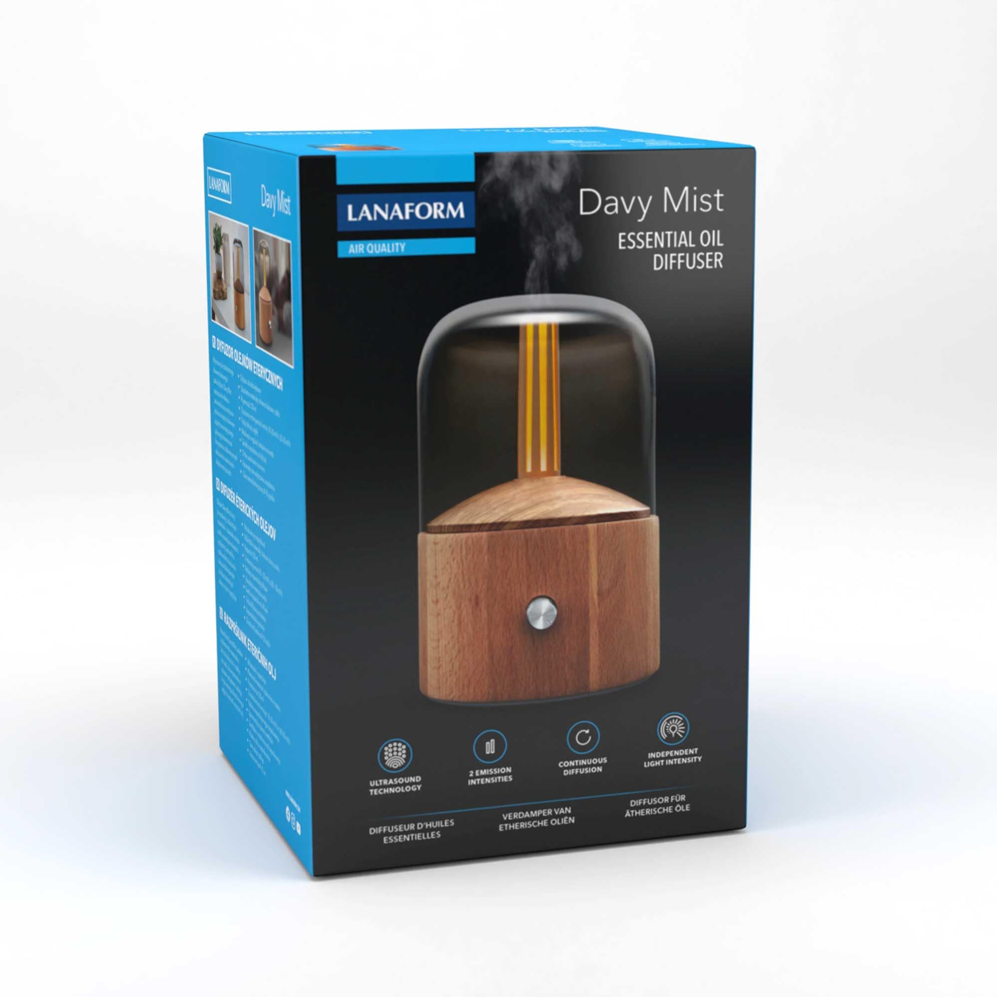 Diffuseur d'ambiance Lanaform Davy Mist Bois