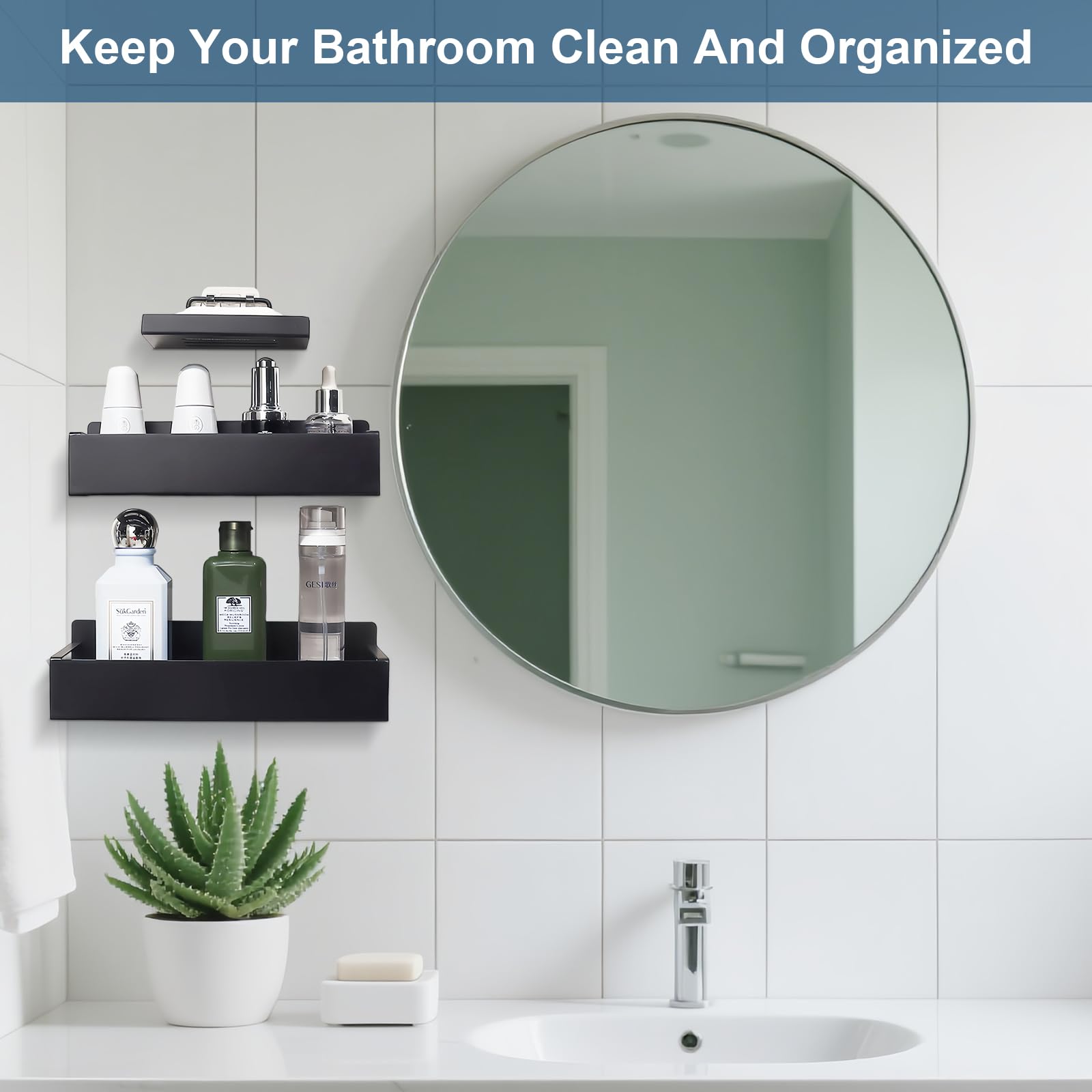 2x Mensole Doccia Senza Foratura Acciaio Inox, Mensola Bagno Telescopica In Acciaio Inox Nero T Audace Mensola Di Supporto Per Doccia Porta Sapone Da Doccia Porta Shampoo Da Doccia 88391317