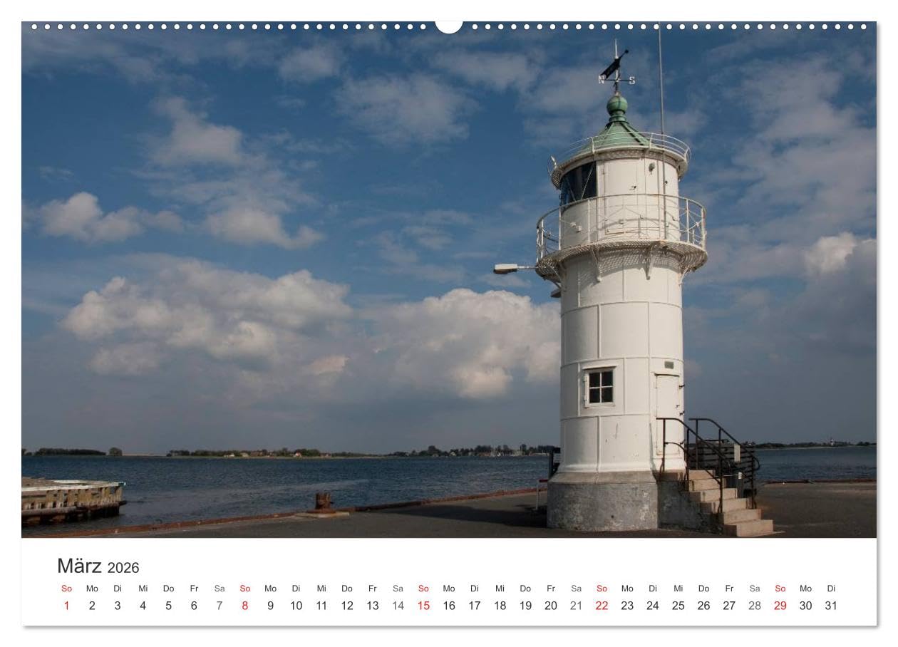 Leuchttürme und Leuchtfeuer an der Ostsee (Wandkalender 2026 DIN A2 quer), CALVENDO Monatskalender: Dänische, schwedische und deutsche Leuchttürme und Leuchtfeuer an der Ostsee