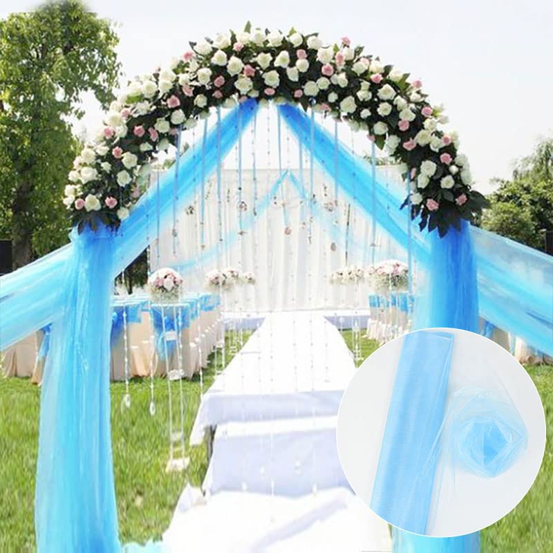 10m Organza Rolls do dekoracji weselnych i festiwalowych — F06(F13 10m)