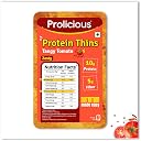 Prolicious Tangy Tomato High Protein Chips | No Palm Oil | Crispy & Nutritious Snack Chips (50g, Pack of 1) gallery image