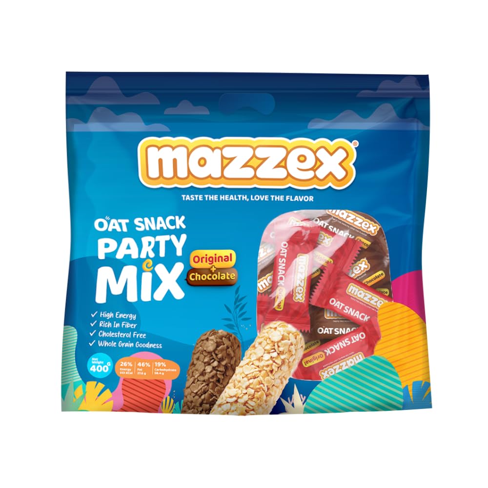 Mazzex Oat Choco Party Mix 400G, Blue