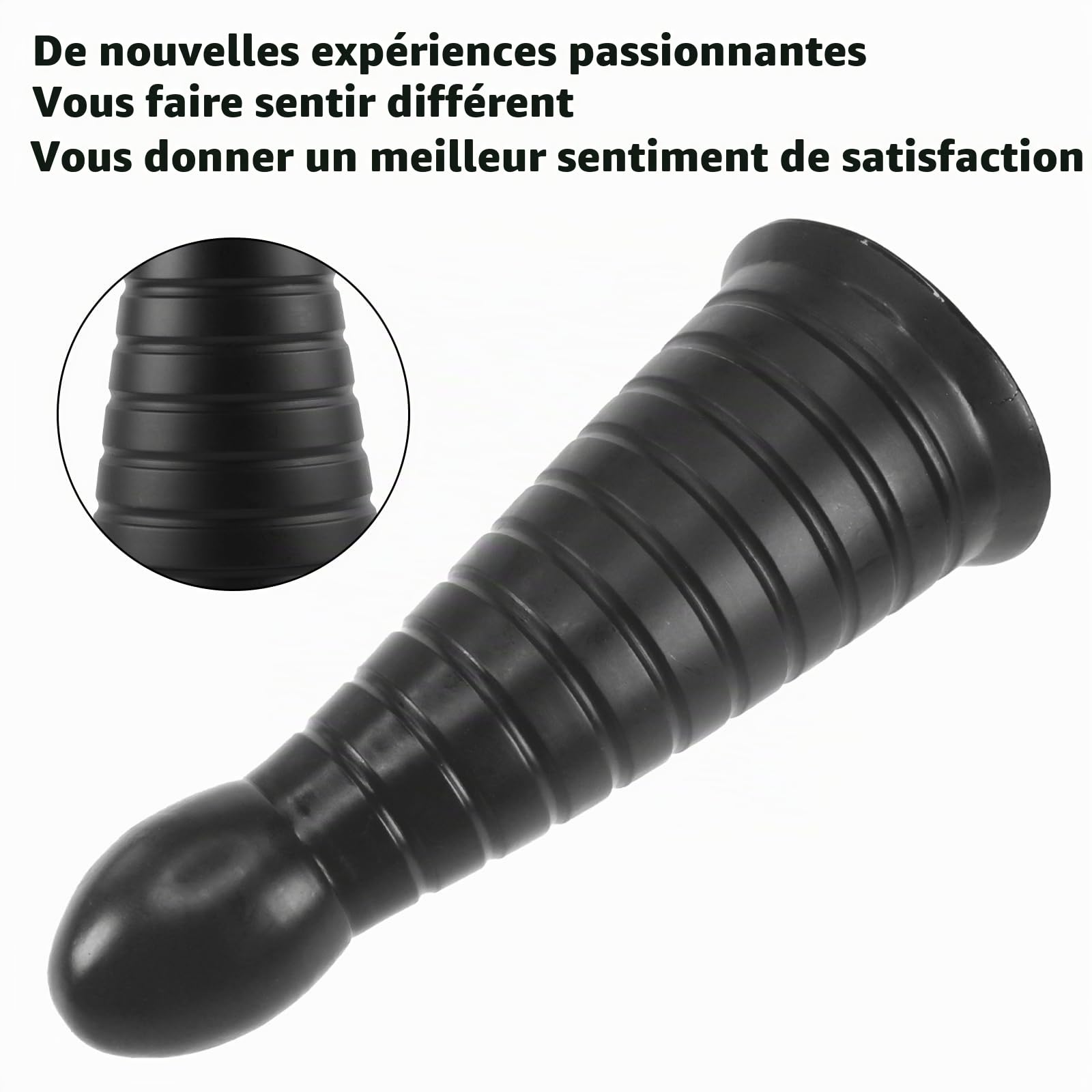 26CM Plugs Anals Plug Geant Gode XXL,Plug Anal Gode Ventouse en Silicone,Gros Gode Extra Large Plug Anale Homme,Dilatateur Anus XXL Toys Anals Godemichets Jouet Couple