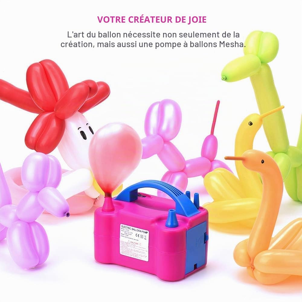 600w Gonfleur électrique Ballon, Pompe à Air électrique Ballon Pompe de Gonflage Deux Buses d'air du Ventilateur Portable