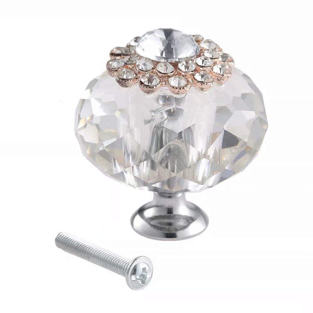 VALICLUD 10er Set Kristall Möbelknöpfe - Bunte Blasendesigns