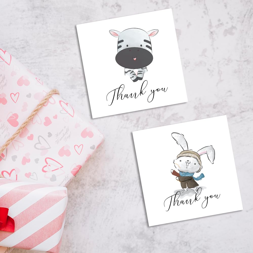 Confezione di biglietti di ringraziamento colorati per bambini