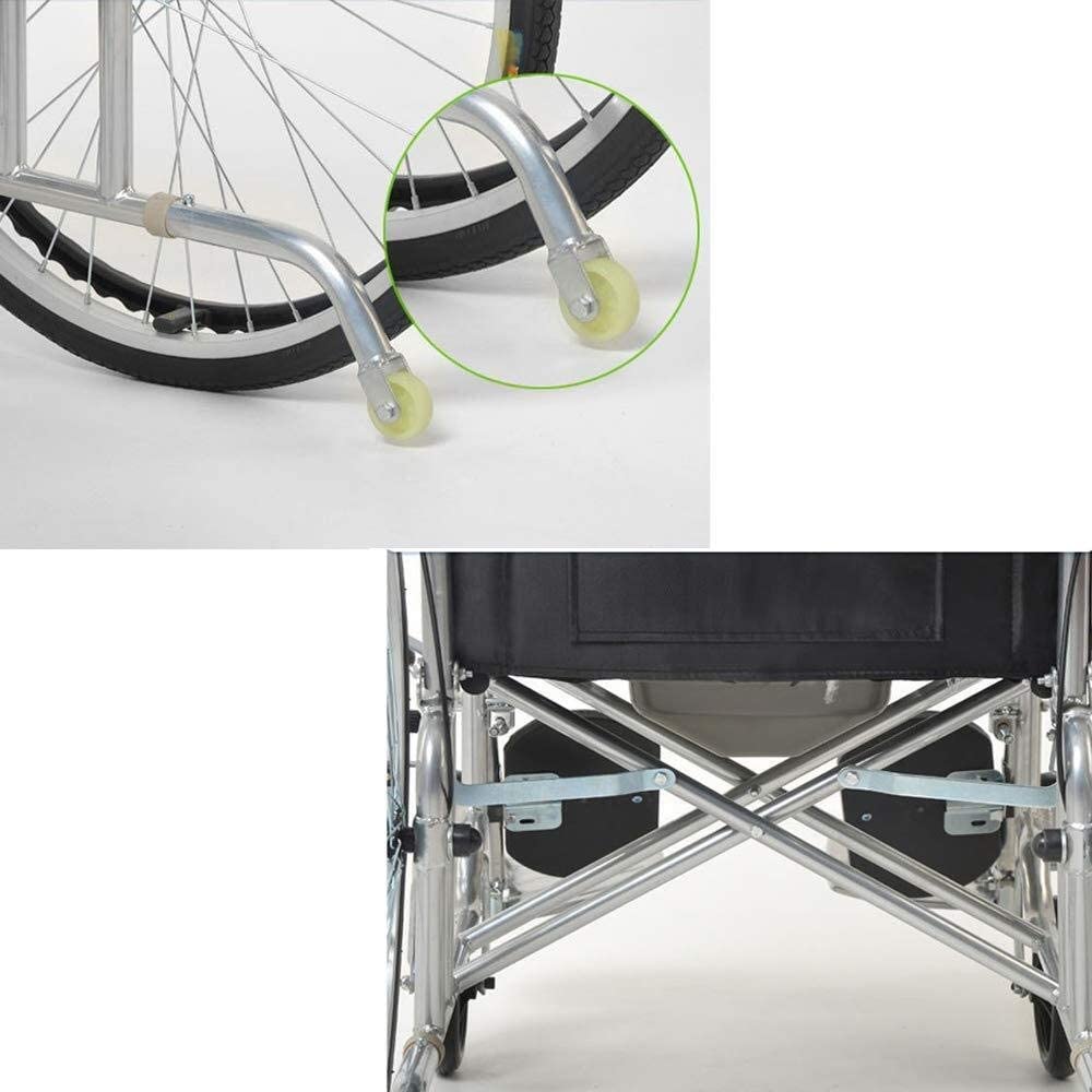 Sillas de Ruedas Respaldo para Silla de Ruedas Silla de Ruedas portátil Plegable Silla de Ruedas para Personas Mayores Tumbonas Plegables para Personas con Movilidad Limitada
