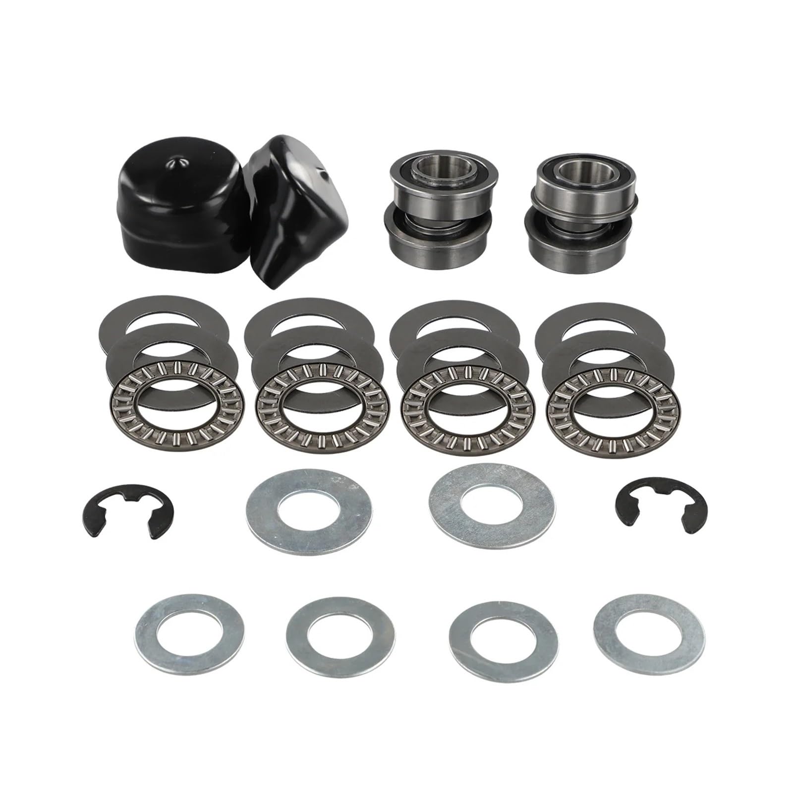 Cojinete de buje de Rueda Delantera de Movimiento Suave y controlado Compatible con cortacésped con Asiento 9040H 532009040 532124959 M123811 Accesorios para cortacésped