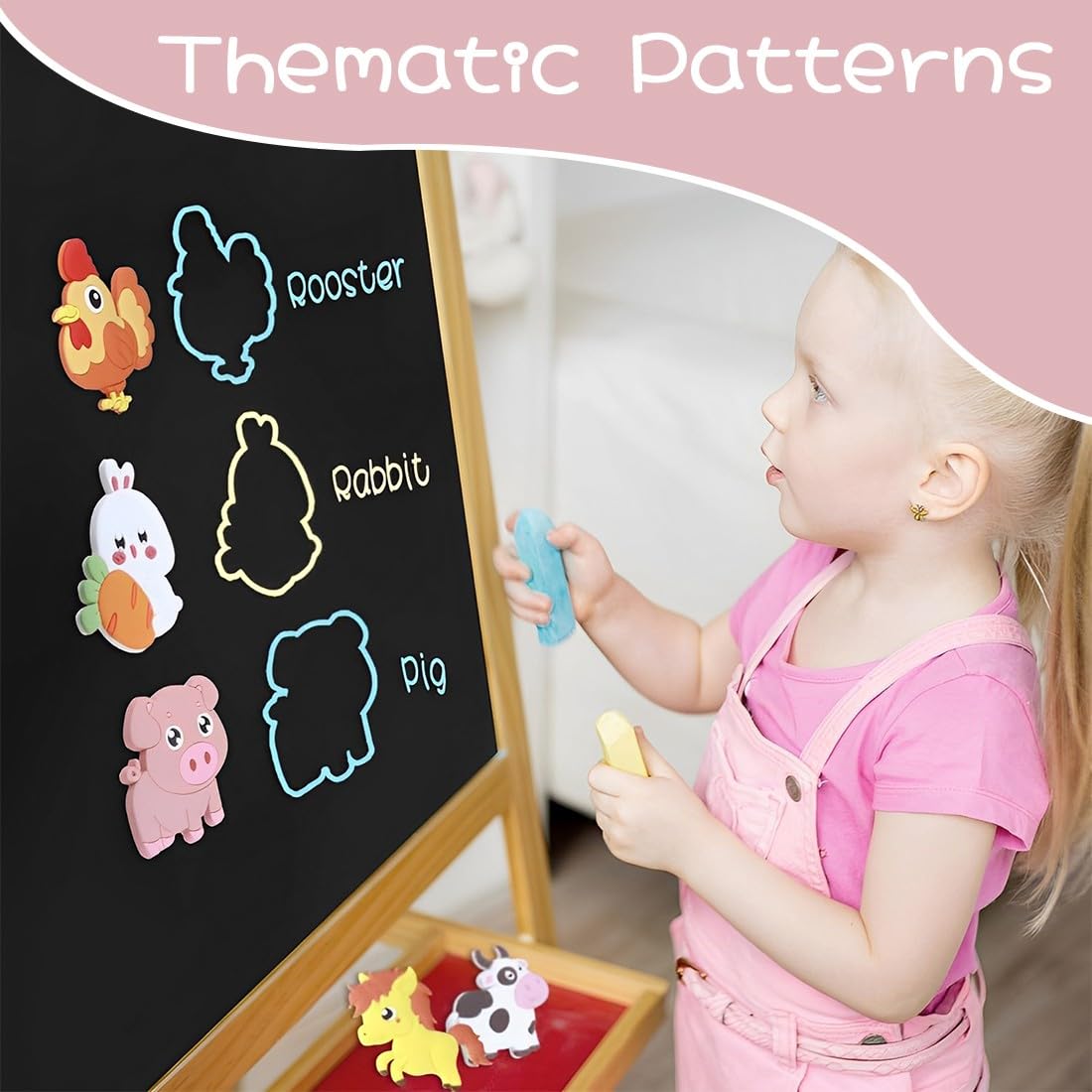 JEYORZY 8 Pcs Magneti da Frigorifero per Bambini, Magneti Bambini 1-3 Anni, Regalo Educativo, Decorazione per Casa, Scuola e Ufficio