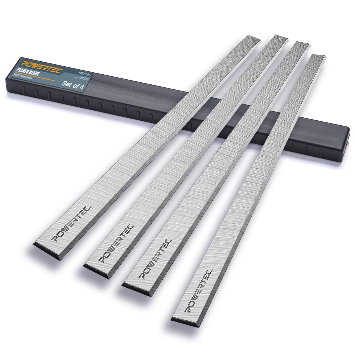 POWERTEC Lame per pialla Delta TP300, 22-540, ricambio per coltelli pialla 22-547, set da 4 (12810DD)