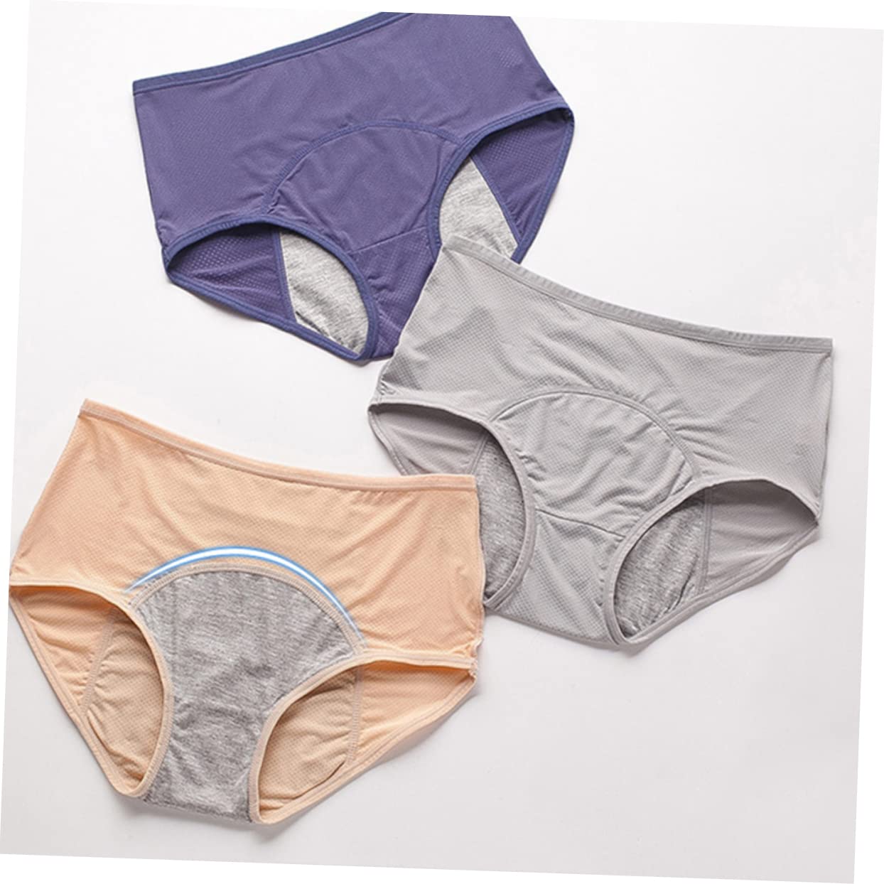 GALPADA 8 Piezas Pantalones Sanitarios Bragas Ropa Interior De Época Calzones Menstruales Calzoncillos Sanitarios Calzoncillos a Prueba De Fugas Perder Absorber Agua Tía Nylon