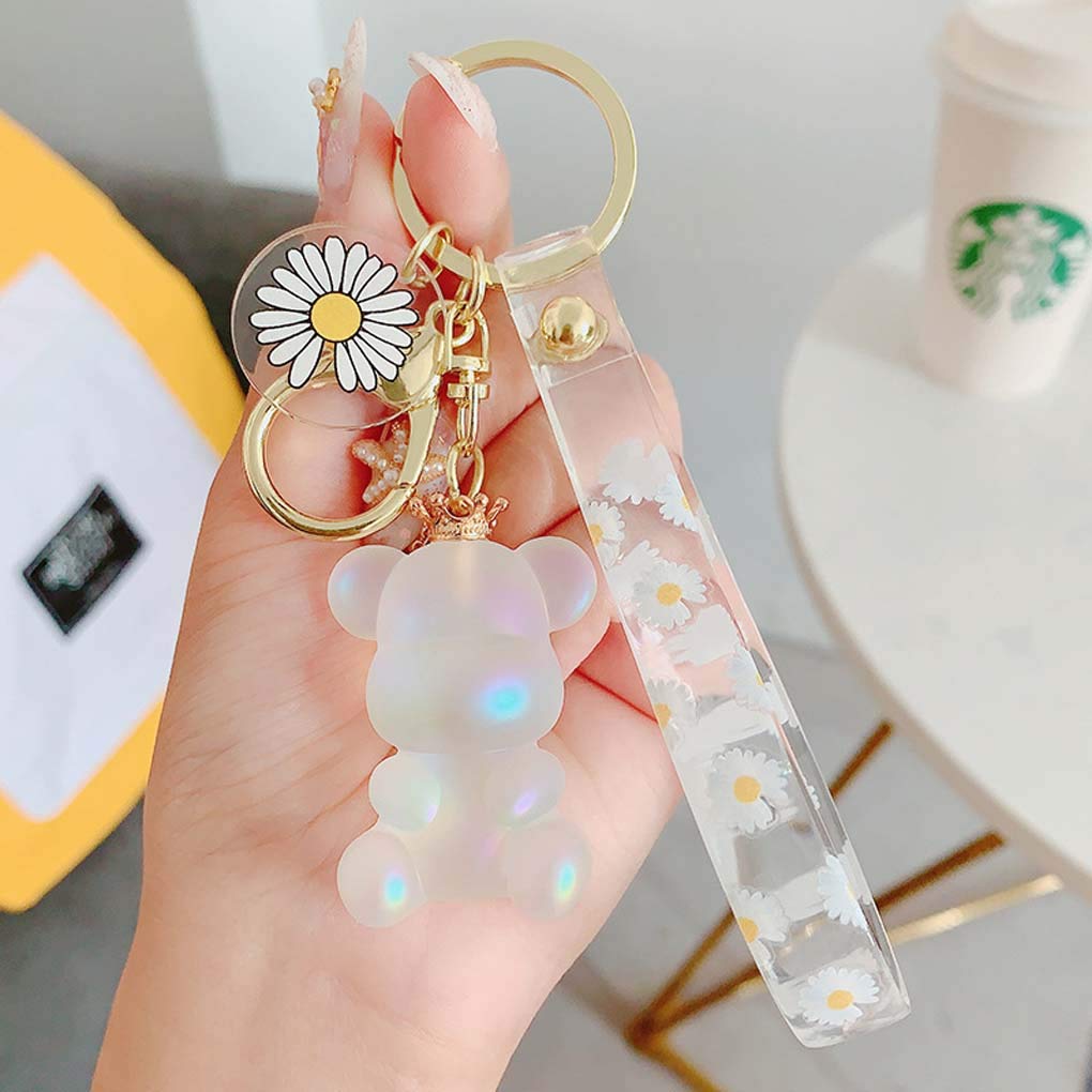 Amazon.co.jp: キーホルダー,かわいい透明アクリルクラウンクマ