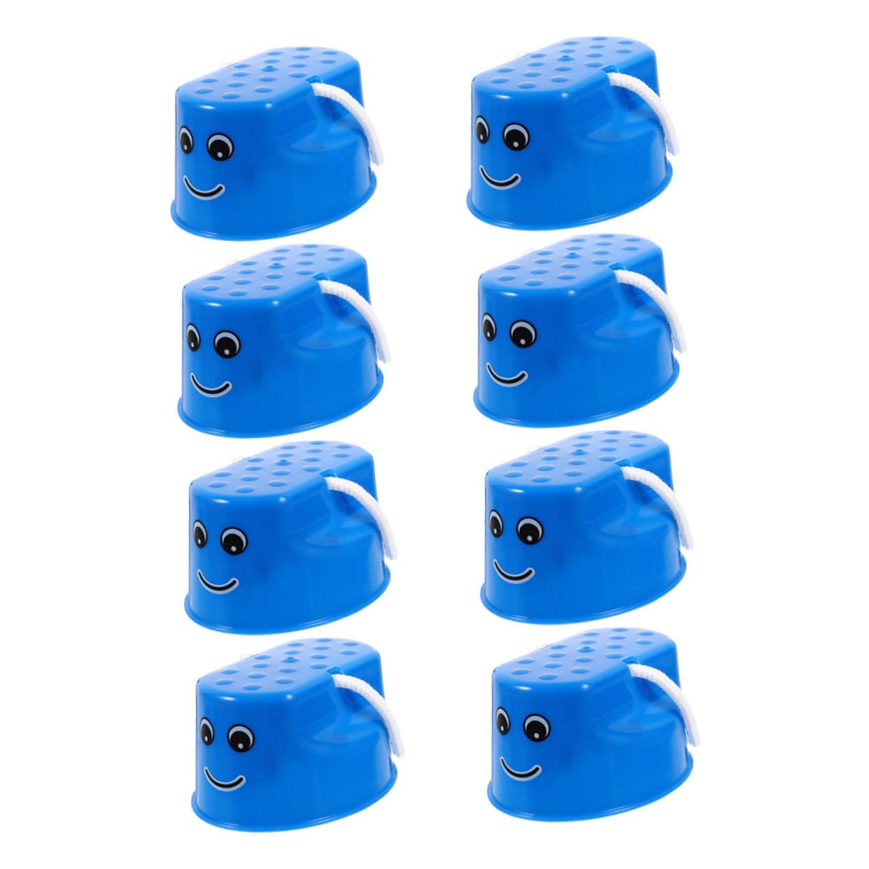 8 Zancos de Plástico para Niños, Zancos de Entrenamiento Sensorial para Mejorar el Equilibrio, Juguetes para Actividades al Aire Libre y Desarrollo de Confianza